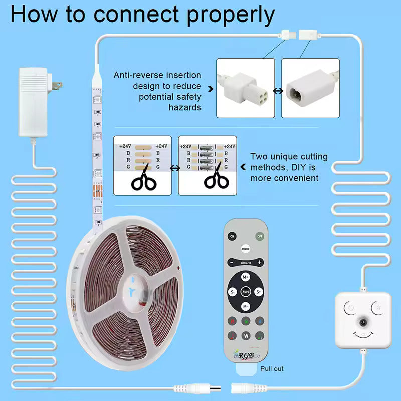 MAVENIC LED Strip Light 39ft/12m